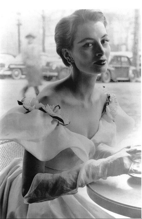 1952 Capucine in a gown by Givenchy