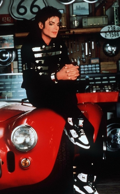 Promoting his L.A. Gear shoes, 1990 
